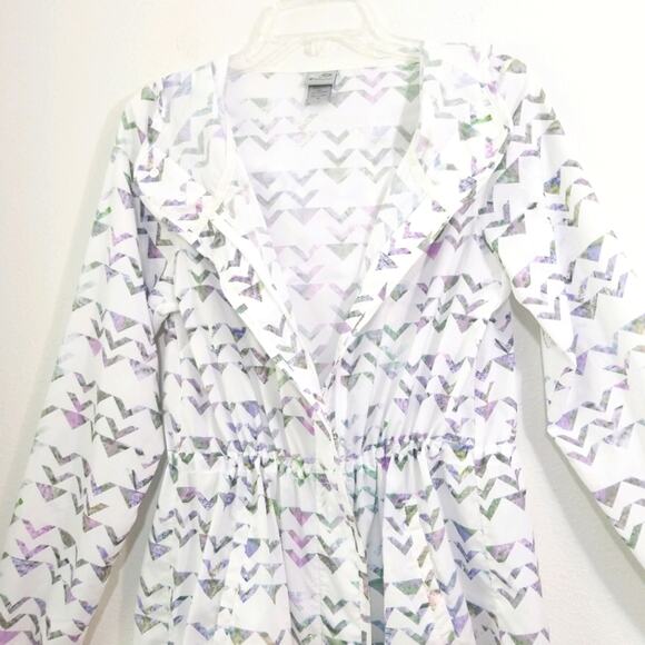 Champion colorful cinch waist hooded windbreaker - Picture 4 of 13